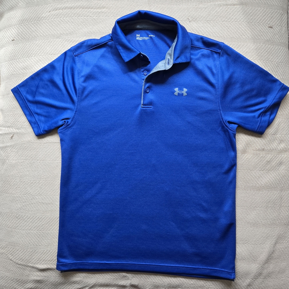 Under Armour Blue Athletic Polo Shirt